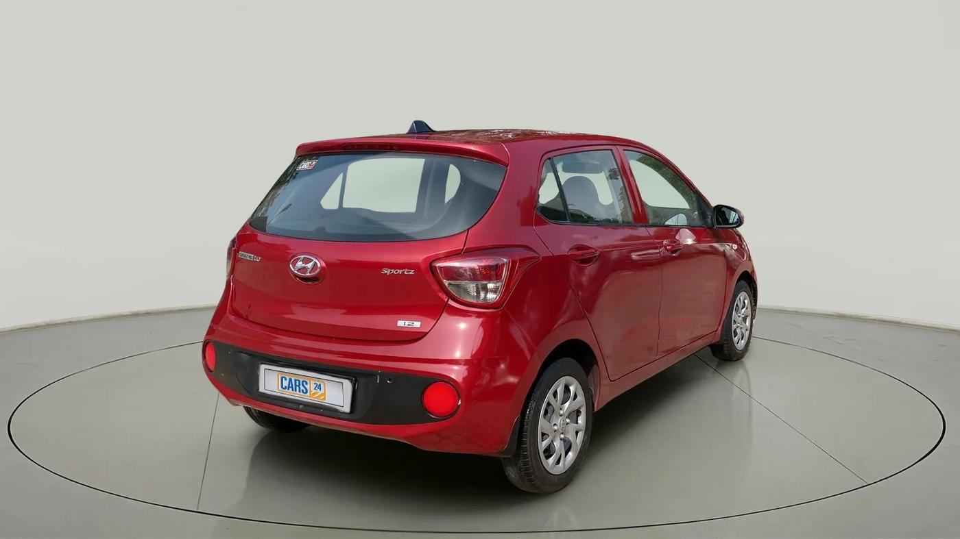 2017 Hyundai Grand i10 SPORTZ 1.2 KAPPA VTVT, Petrol, Manual, 66,227 km, Right Back Diagonal