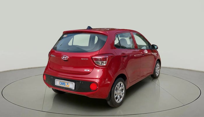 2017 Hyundai Grand i10 SPORTZ 1.2 KAPPA VTVT, Petrol, Manual, 66,227 km, Right Back Diagonal