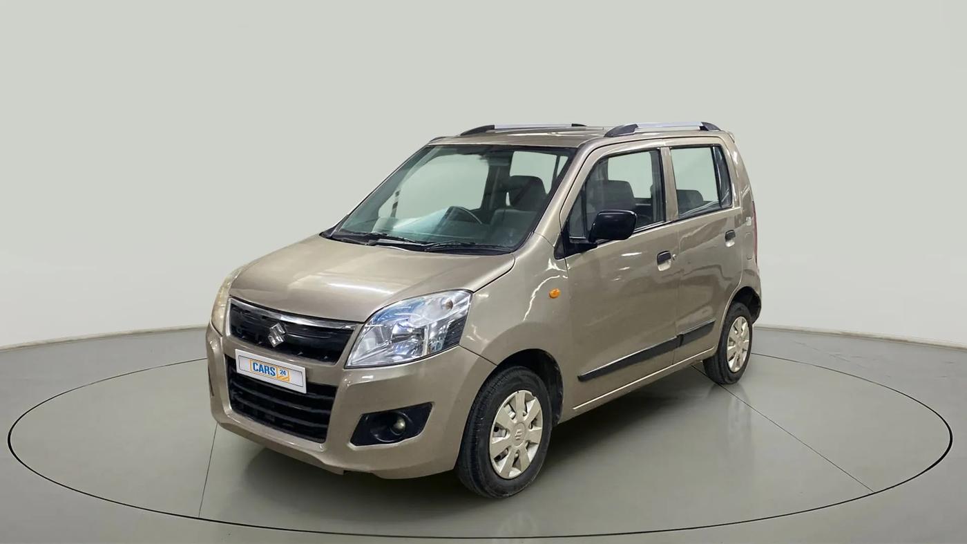 2014 Maruti Wagon R 1.0 LXI CNG, CNG, Manual, 55,697 km, Left Front Diagonal