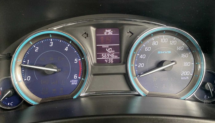 2016 Maruti Ciaz ZDI+ SHVS, Diesel, Manual, 57,061 km, Odometer Image