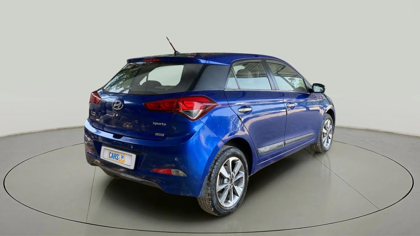 2015 Hyundai Elite i20 SPORTZ 1.4 (O) CRDI, Diesel, Manual, 51,943 km, Right Back Diagonal