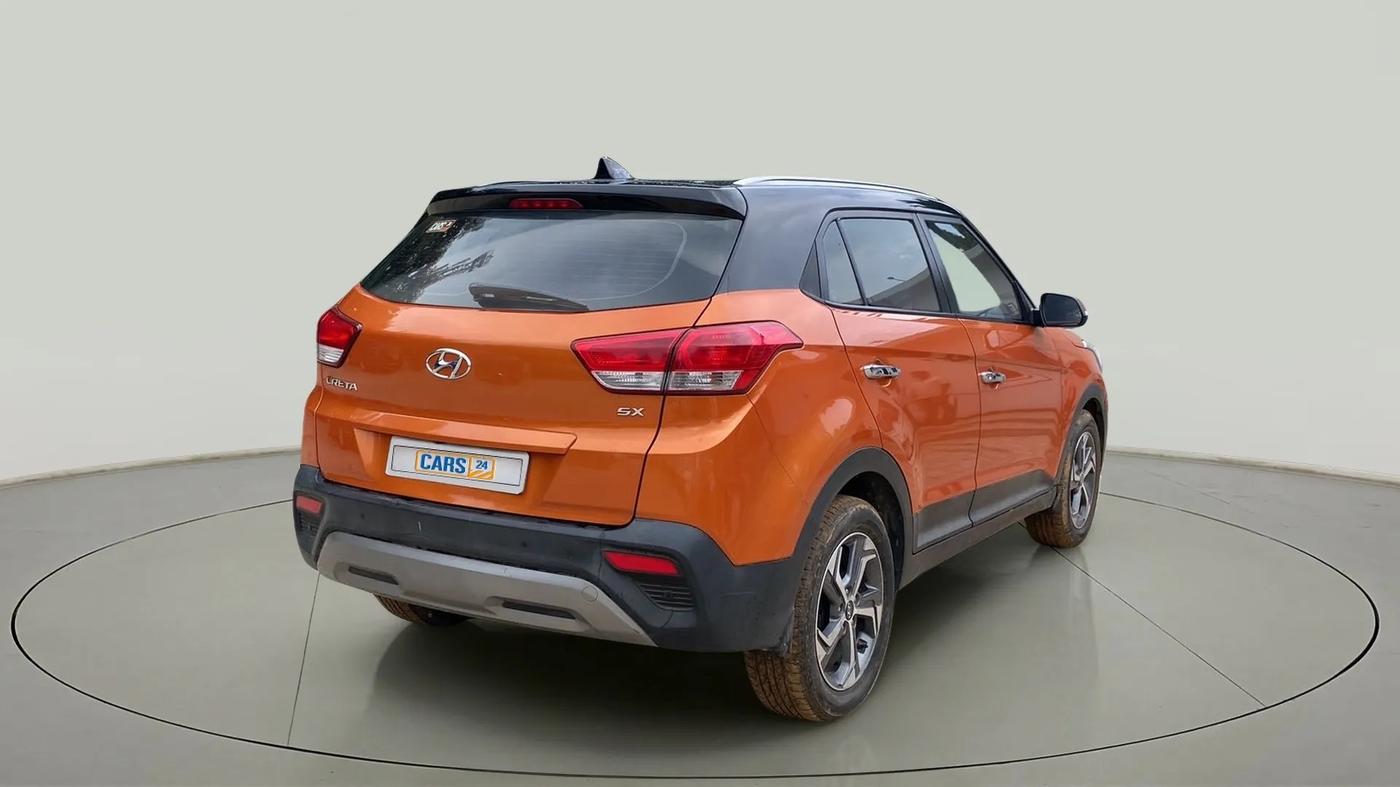 2018 Hyundai Creta SX PLUS 1.6 PETROL DUAL TONE, Petrol, Manual, 43,751 km, Right Back Diagonal