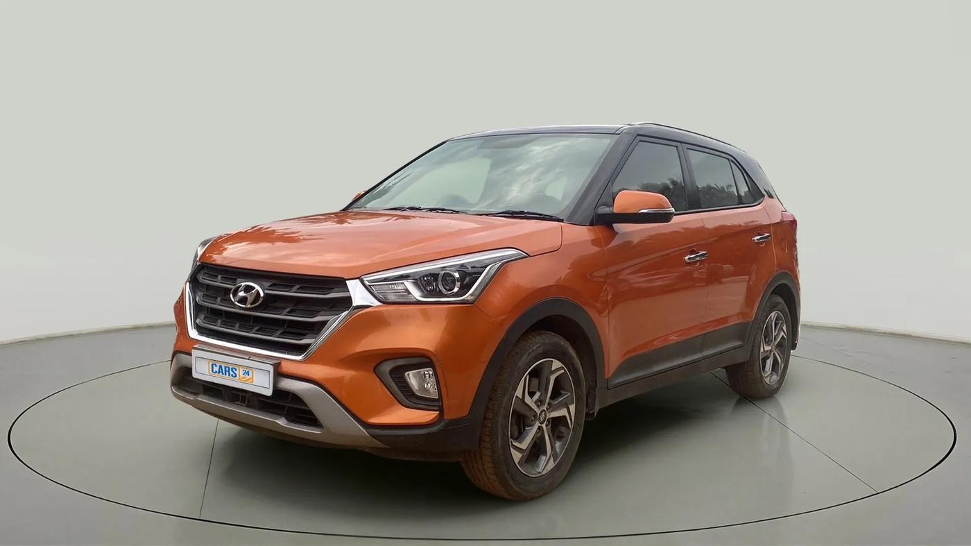 2018 Hyundai Creta SX PLUS 1.6 PETROL DUAL TONE, Petrol, Manual, 43,751 km, Left Front Diagonal