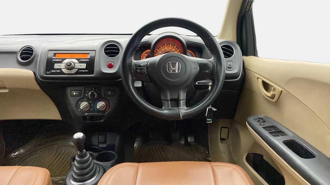 2014 Honda Brio S MT, Petrol, Manual, 69,598 km, Steering Wheel Close Up