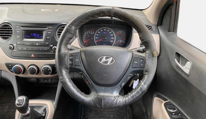 2015 Hyundai Grand i10 SPORTZ 1.2 KAPPA VTVT, Petrol, Manual, 43,755 km, Steering Wheel Close Up