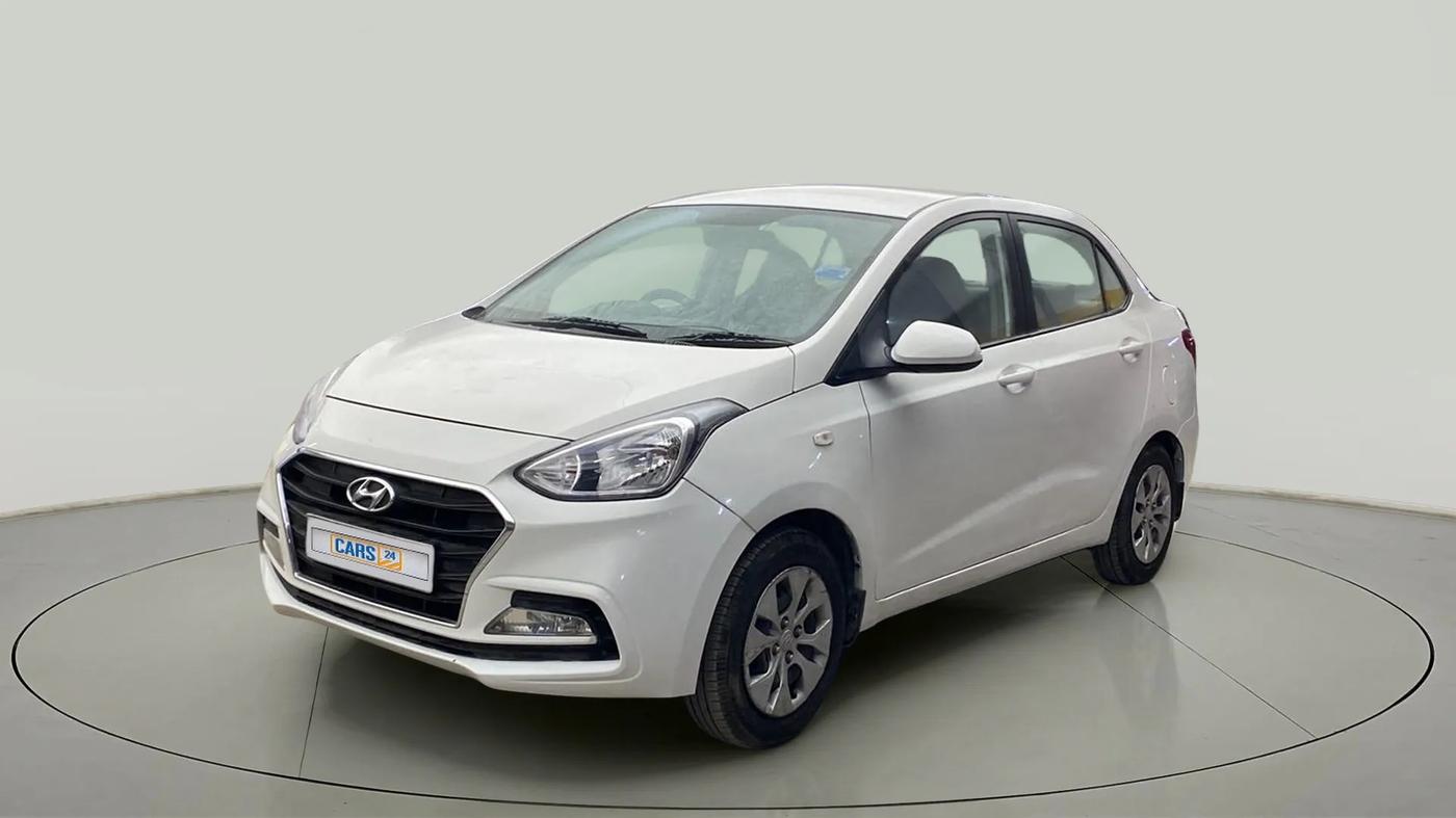 2018 Hyundai Xcent E+, CNG, Manual, 1,03,921 km, Left Front Diagonal