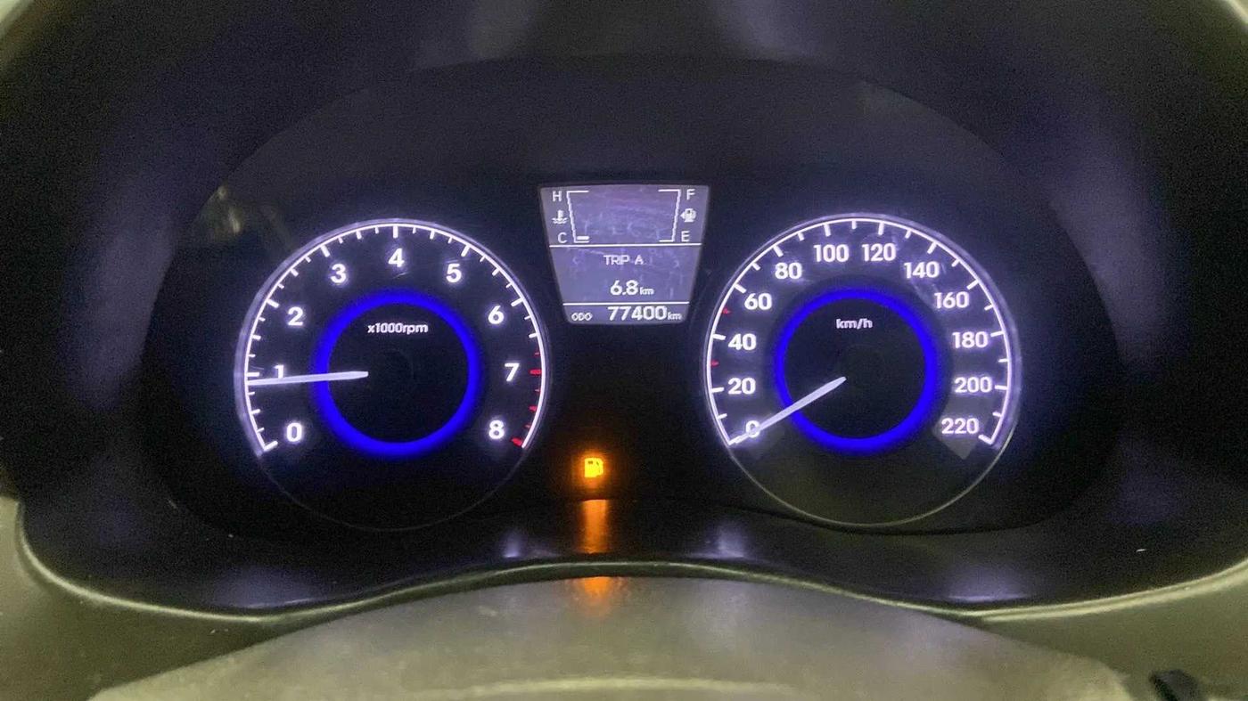 2013 Hyundai Verna FLUIDIC 1.6 VTVT SX OPT, Petrol, Manual, 77,458 km, Odometer Image