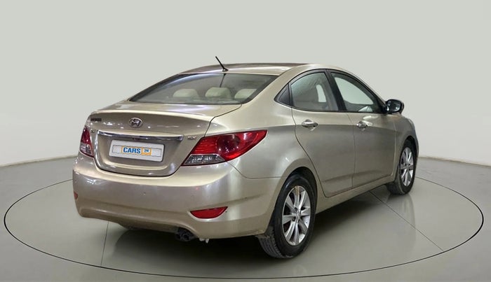 2013 Hyundai Verna FLUIDIC 1.6 VTVT SX OPT, Petrol, Manual, 77,458 km, Right Back Diagonal