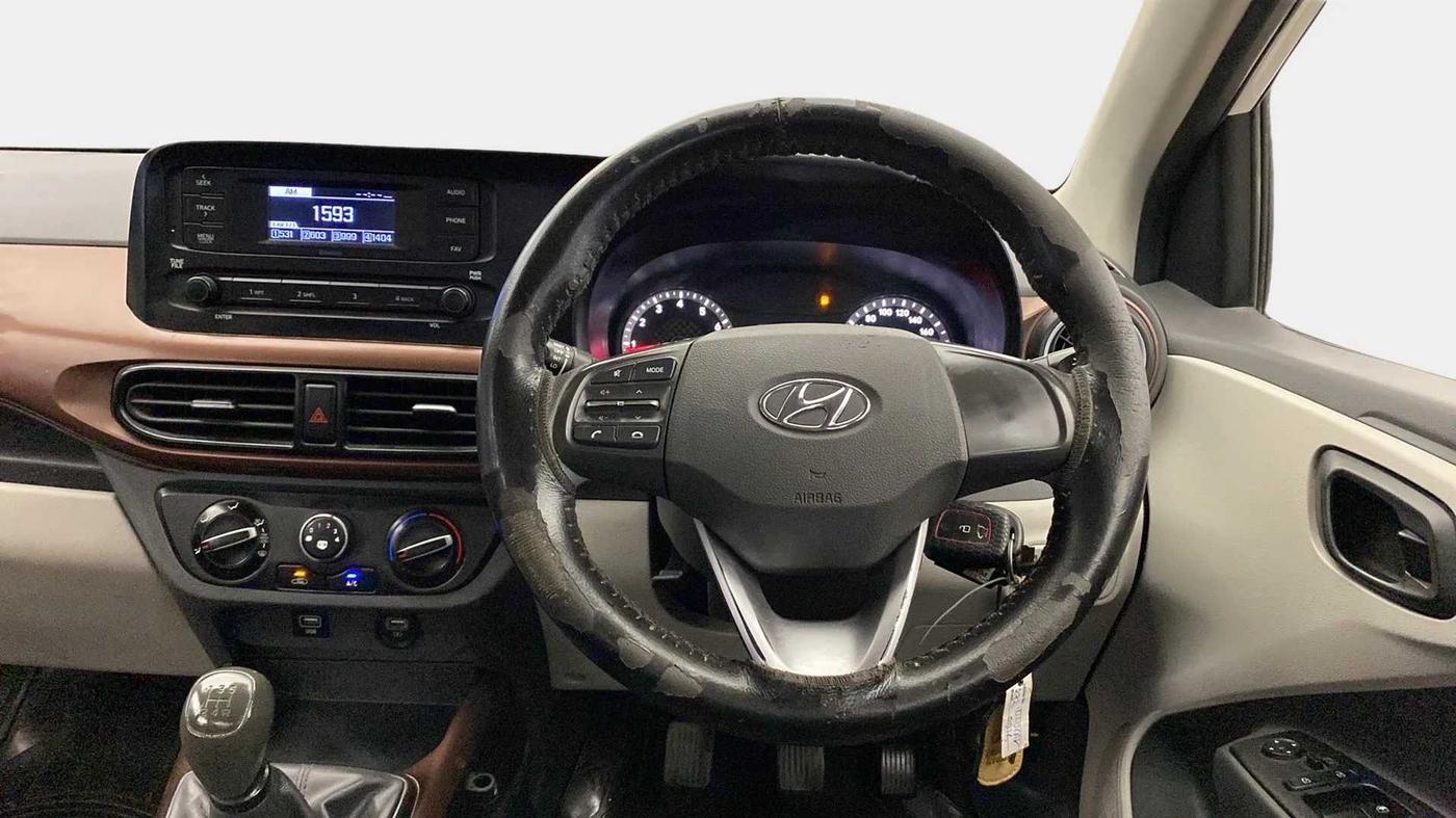 2020 Hyundai AURA S 1.2 CNG, CNG, Manual, 70,759 km, Steering Wheel Close Up
