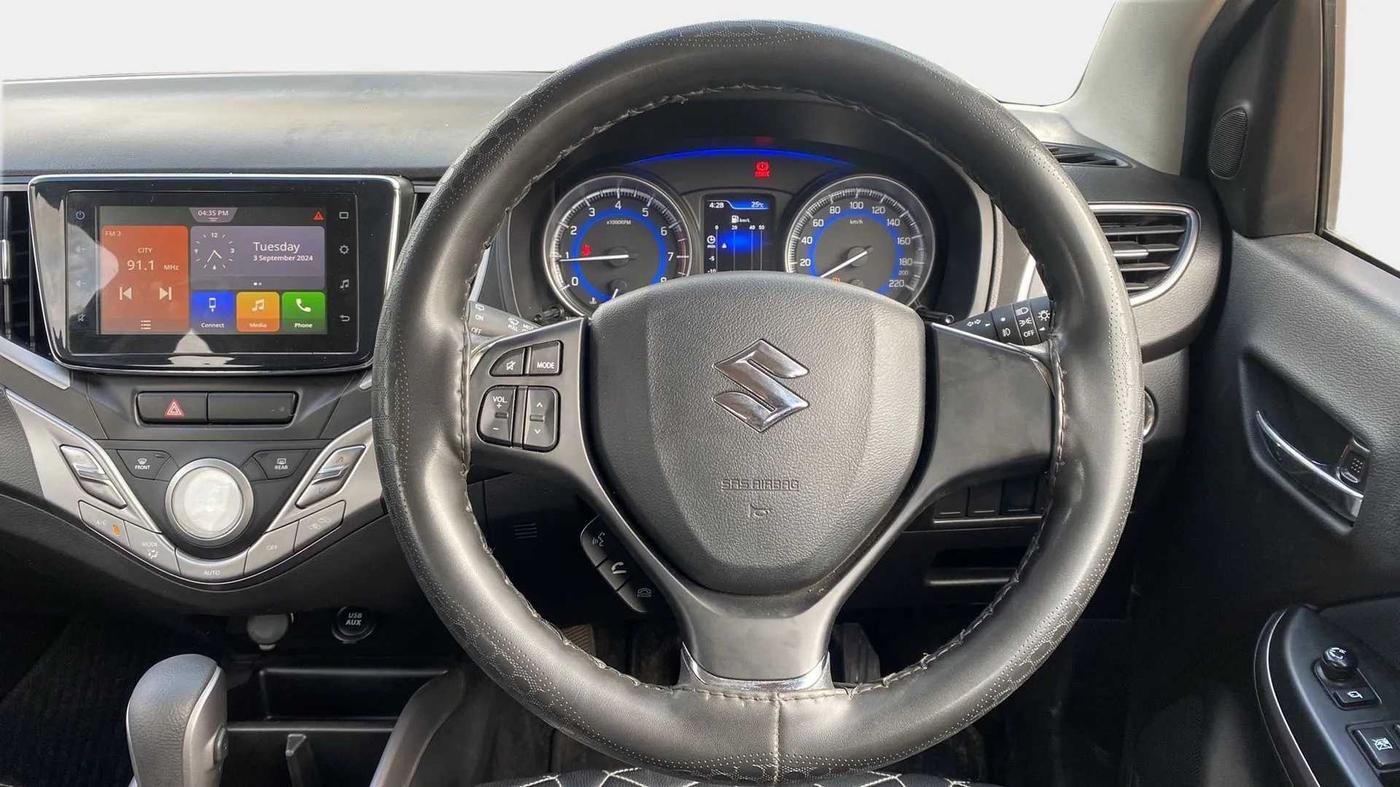 2021 Maruti Baleno ZETA CVT PETROL 1.2, Petrol, Automatic, 42,558 km, Steering Wheel Close Up