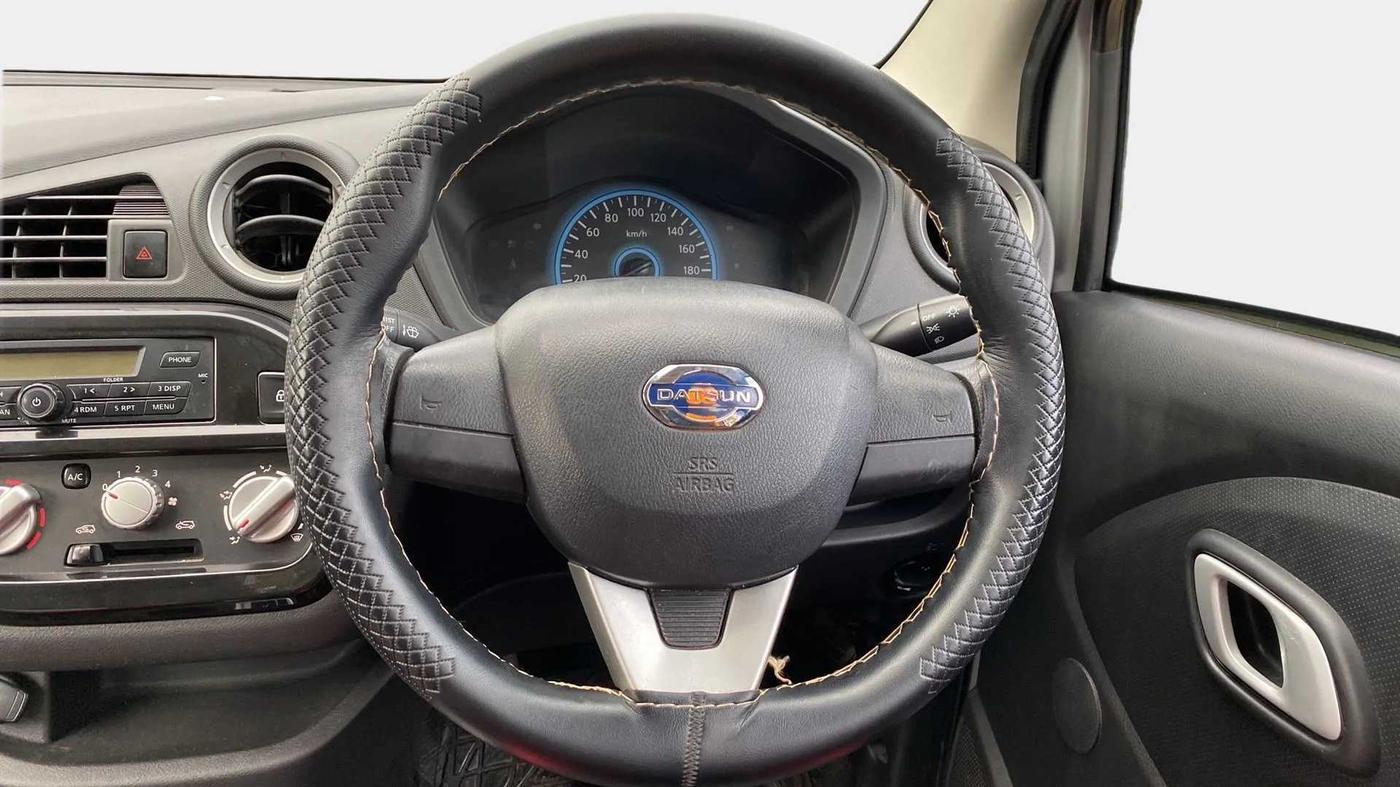 2019 Datsun Redi Go S 1.0 AMT, Petrol, Automatic, 49,836 km, Steering Wheel Close Up