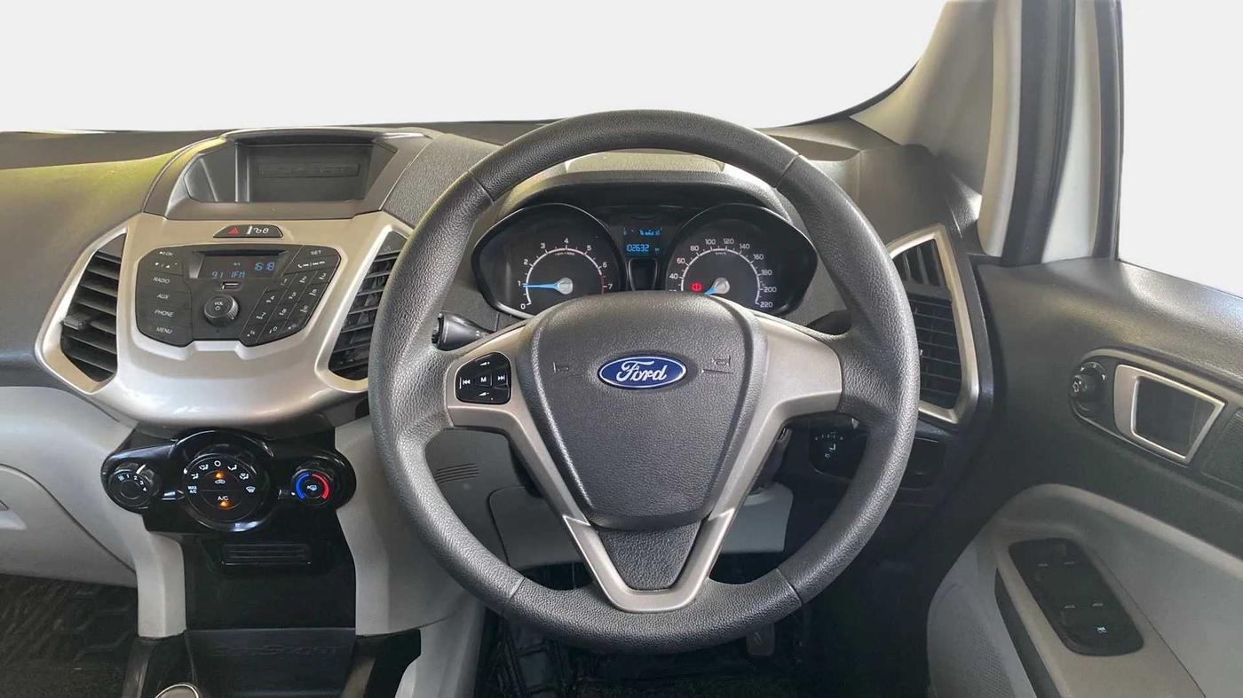 2016 Ford Ecosport TREND 1.5L PETROL, Petrol, Manual, 1,02,605 km, Steering Wheel Close Up
