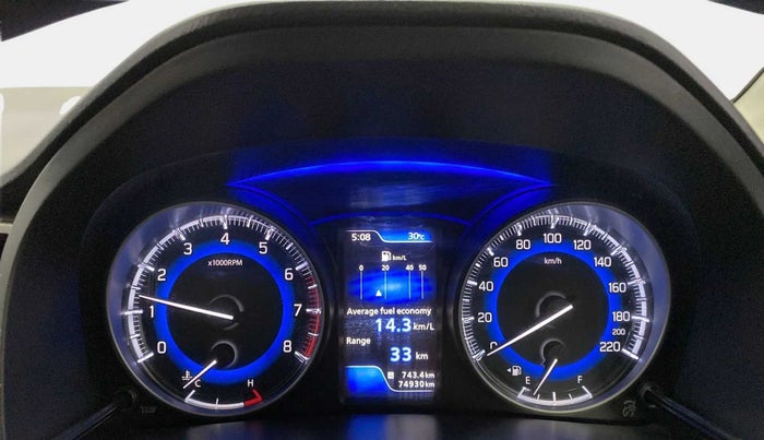 2020 Maruti Baleno ZETA PETROL 1.2, Petrol, Manual, 75,204 km, Odometer Image