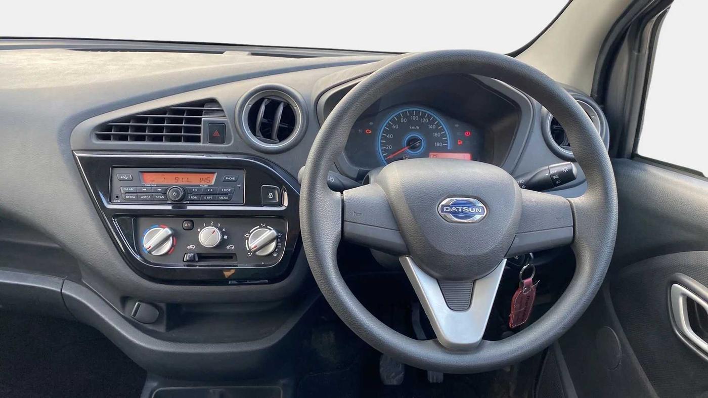 2018 Datsun Redi Go T(O) 1.0 AMT, Petrol, Automatic, 17,789 km, Steering Wheel Close Up