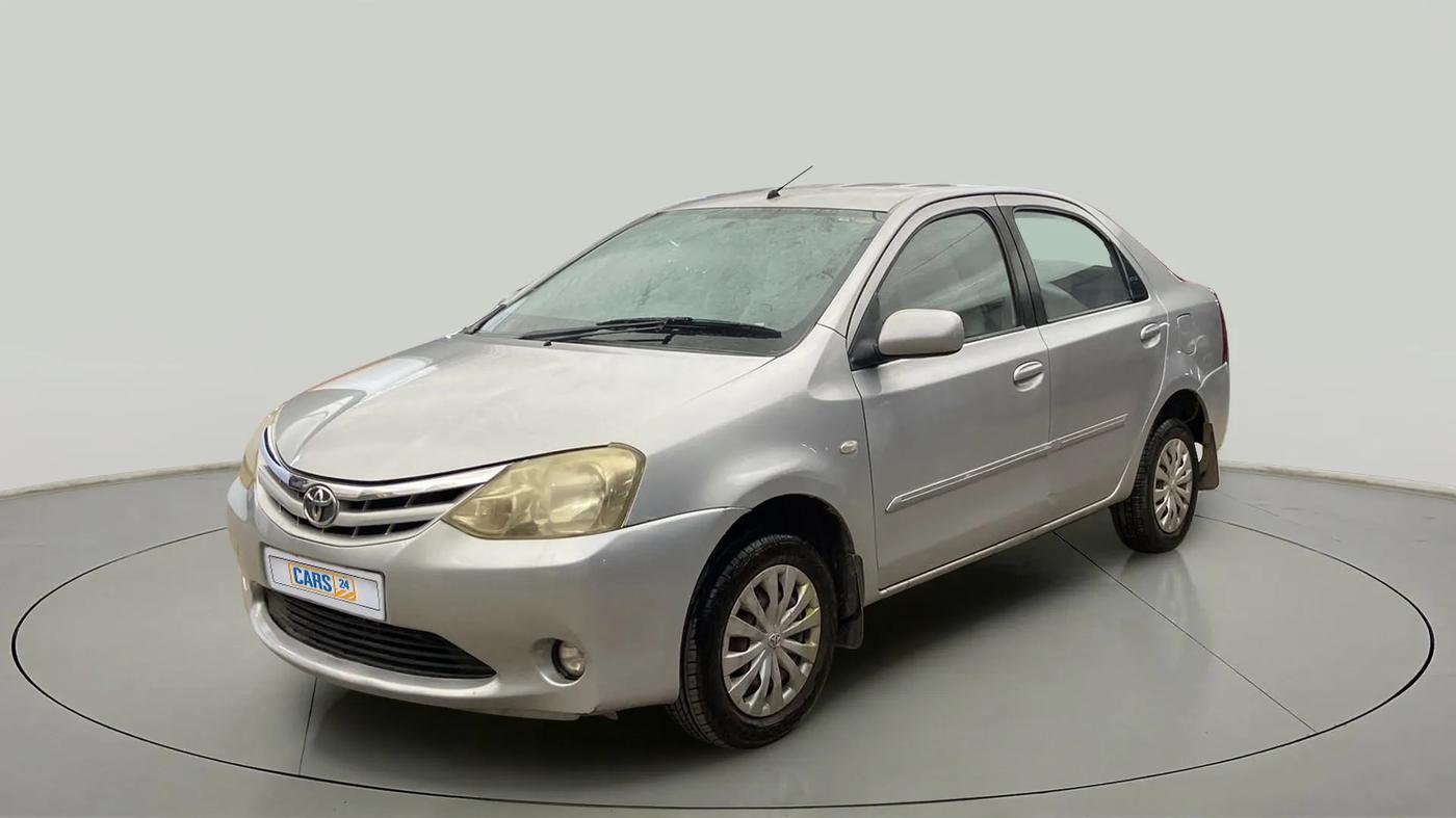 2012 Toyota Etios G, CNG, Manual, 52,370 km, Left Front Diagonal