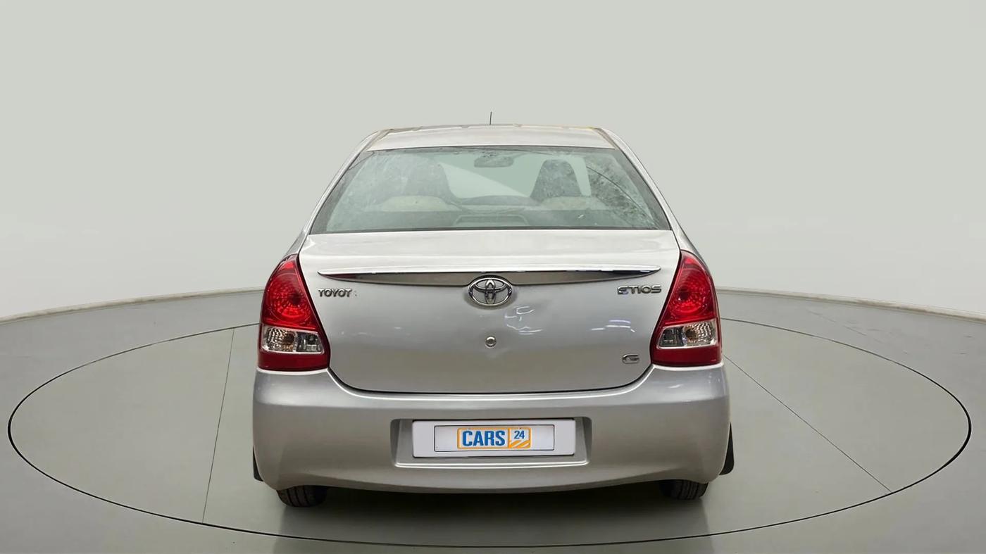 2012 Toyota Etios G, CNG, Manual, 52,370 km, Back/Rear