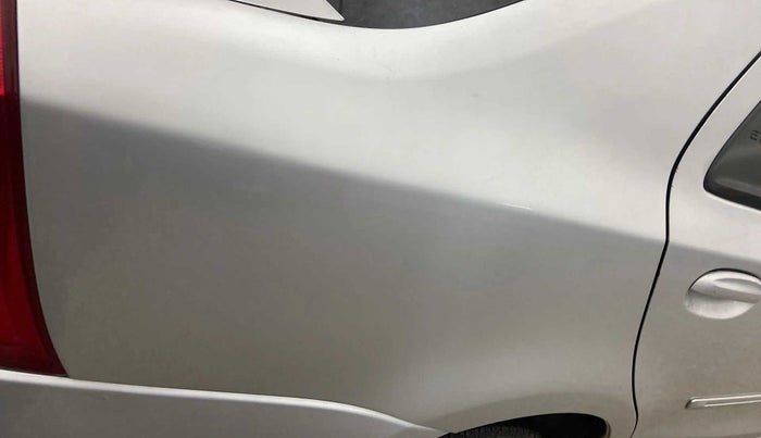 2012 Toyota Etios G, Petrol, Manual, 52,370 km, Right quarter panel - Paint has minor damage