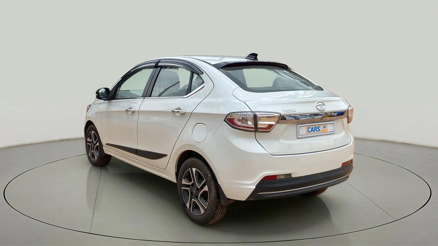 2020 Tata TIGOR XZA PLUS PETROL, Petrol, Automatic, 80,746 km, Left Back Diagonal