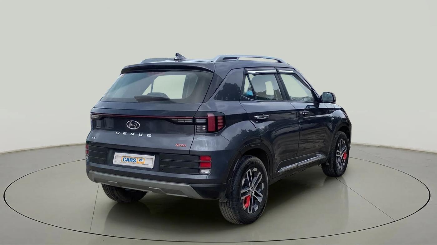2022 Hyundai VENUE SX 1.0 (O) TURBO IMT, Petrol, Manual, 12,750 km, Right Back Diagonal