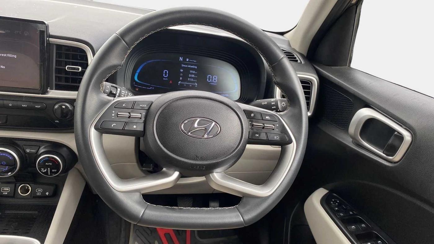 2022 Hyundai VENUE SX 1.0 (O) TURBO IMT, Petrol, Manual, 12,750 km, Steering Wheel Close Up