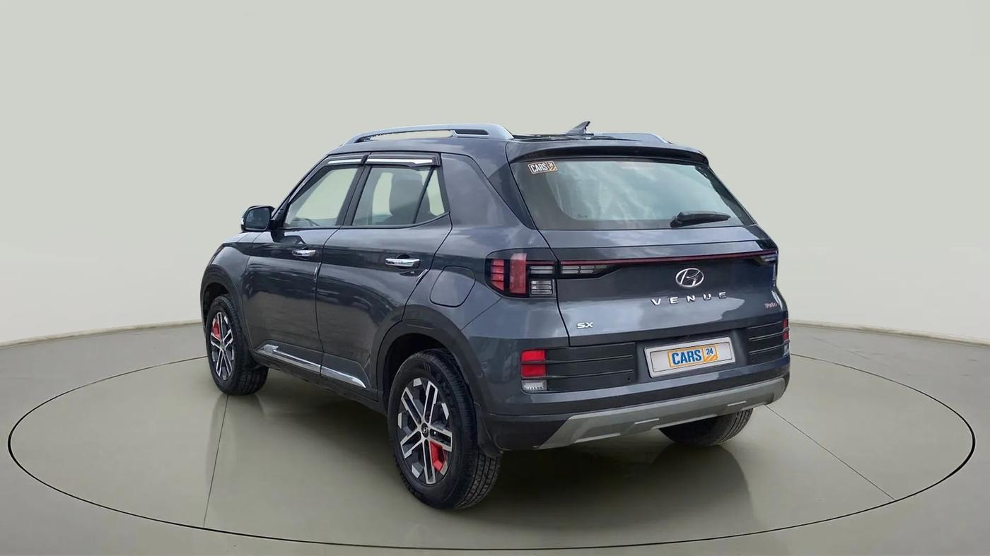 2022 Hyundai VENUE SX 1.0 (O) TURBO IMT, Petrol, Manual, 12,750 km, Left Back Diagonal