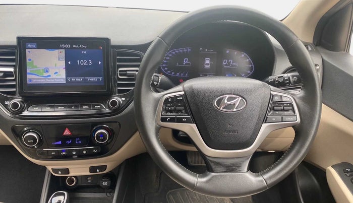 2021 Hyundai Verna SX (O) 1.5 VTVT IVT, Petrol, Automatic, 25,447 km, Steering Wheel Close Up