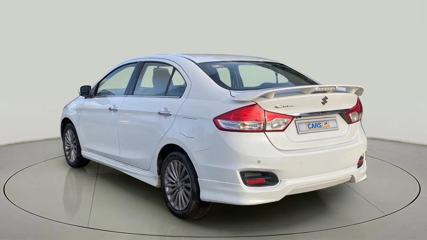 2017 Maruti Ciaz S 1.4 MT PETROL, CNG, Manual, 74,974 km, Left Back Diagonal