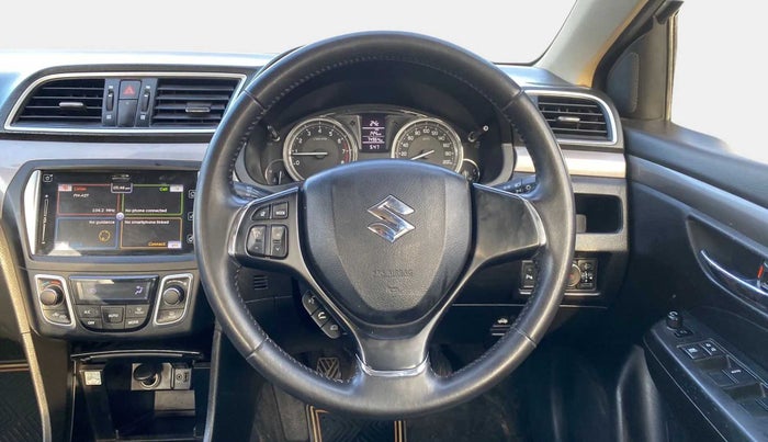 2017 Maruti Ciaz S 1.4 MT PETROL, CNG, Manual, 74,974 km, Steering Wheel Close Up