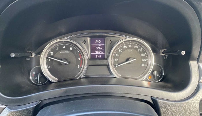 2017 Maruti Ciaz S 1.4 MT PETROL, CNG, Manual, 74,974 km, Odometer Image