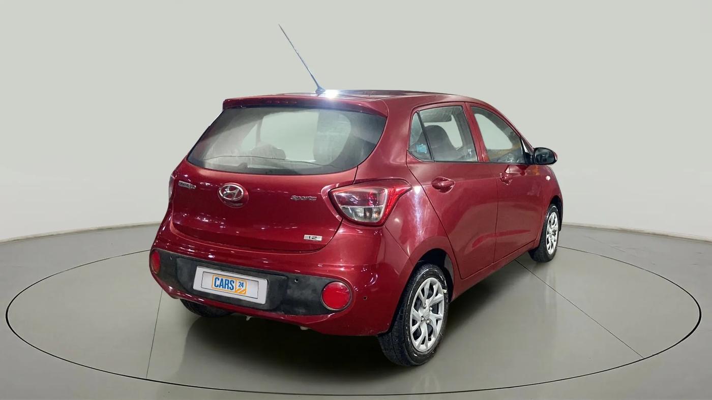 2018 Hyundai Grand i10 SPORTZ 1.2 KAPPA VTVT, Petrol, Manual, 57,210 km, Right Back Diagonal