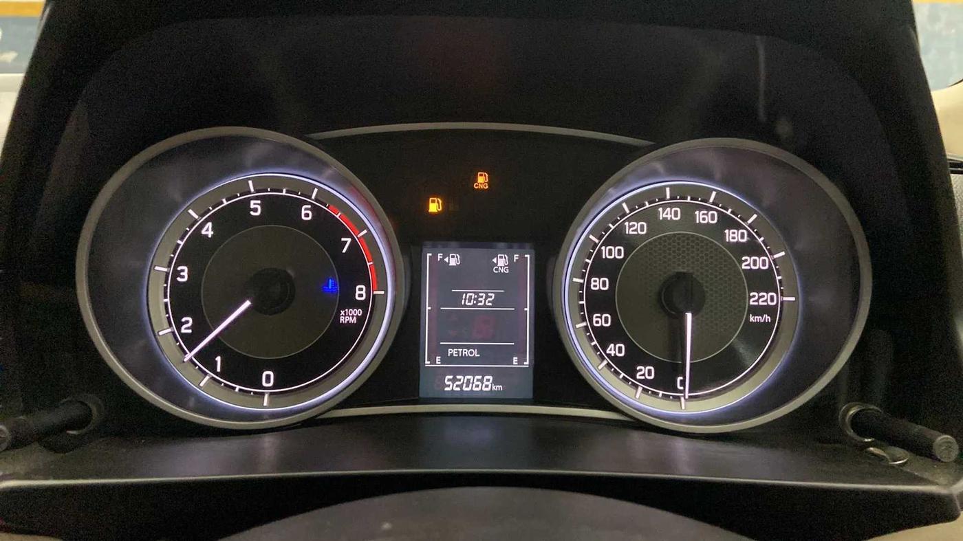 2022 Maruti Dzire VXI CNG, CNG, Manual, 52,125 km, Odometer Image