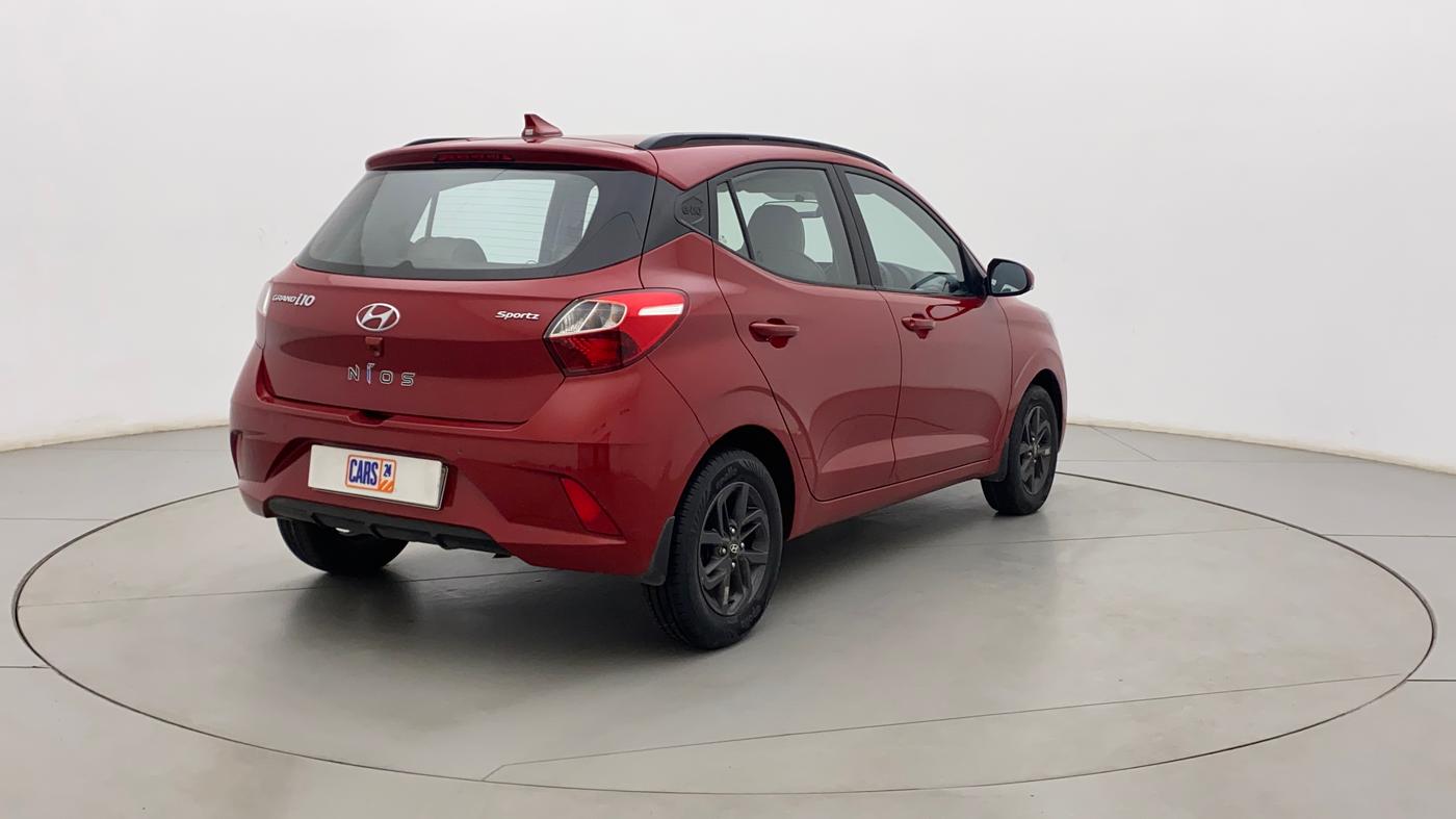 2022 Hyundai GRAND I10 NIOS SPORTZ 1.2 KAPPA VTVT, Petrol, Manual, 24,326 km, Right Back Diagonal