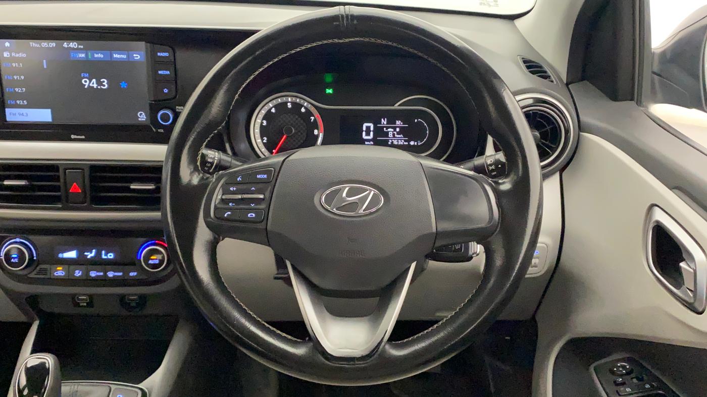 2019 Hyundai GRAND I10 NIOS SPORTZ AMT 1.2 KAPPA VTVT, Petrol, Automatic, 27,674 km, Steering Wheel Close Up