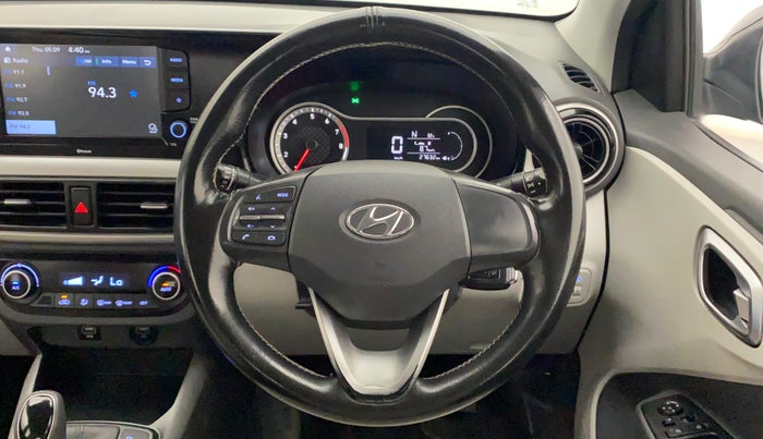 2019 Hyundai GRAND I10 NIOS SPORTZ AMT 1.2 KAPPA VTVT, Petrol, Automatic, 27,674 km, Steering Wheel Close Up