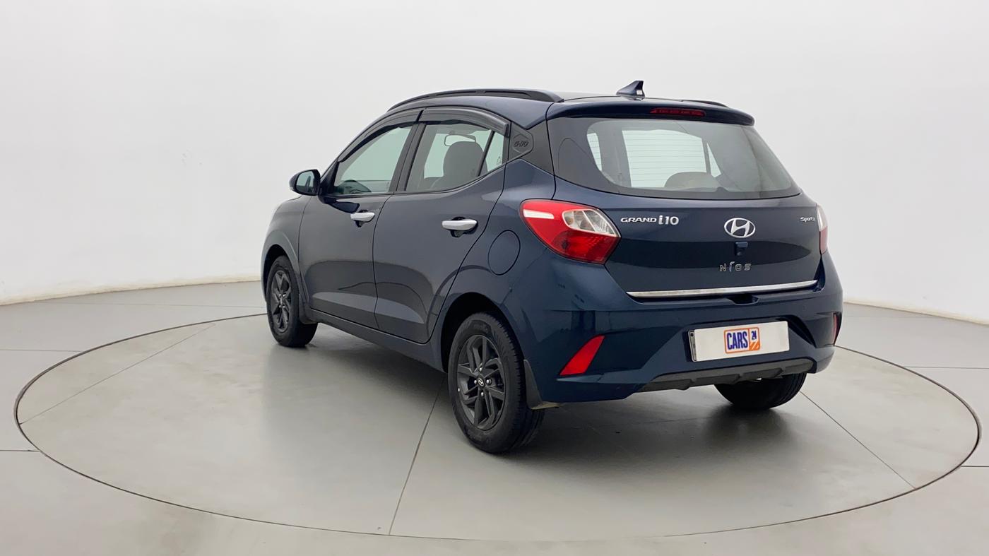 2019 Hyundai GRAND I10 NIOS SPORTZ AMT 1.2 KAPPA VTVT, Petrol, Automatic, 27,674 km, Left Back Diagonal