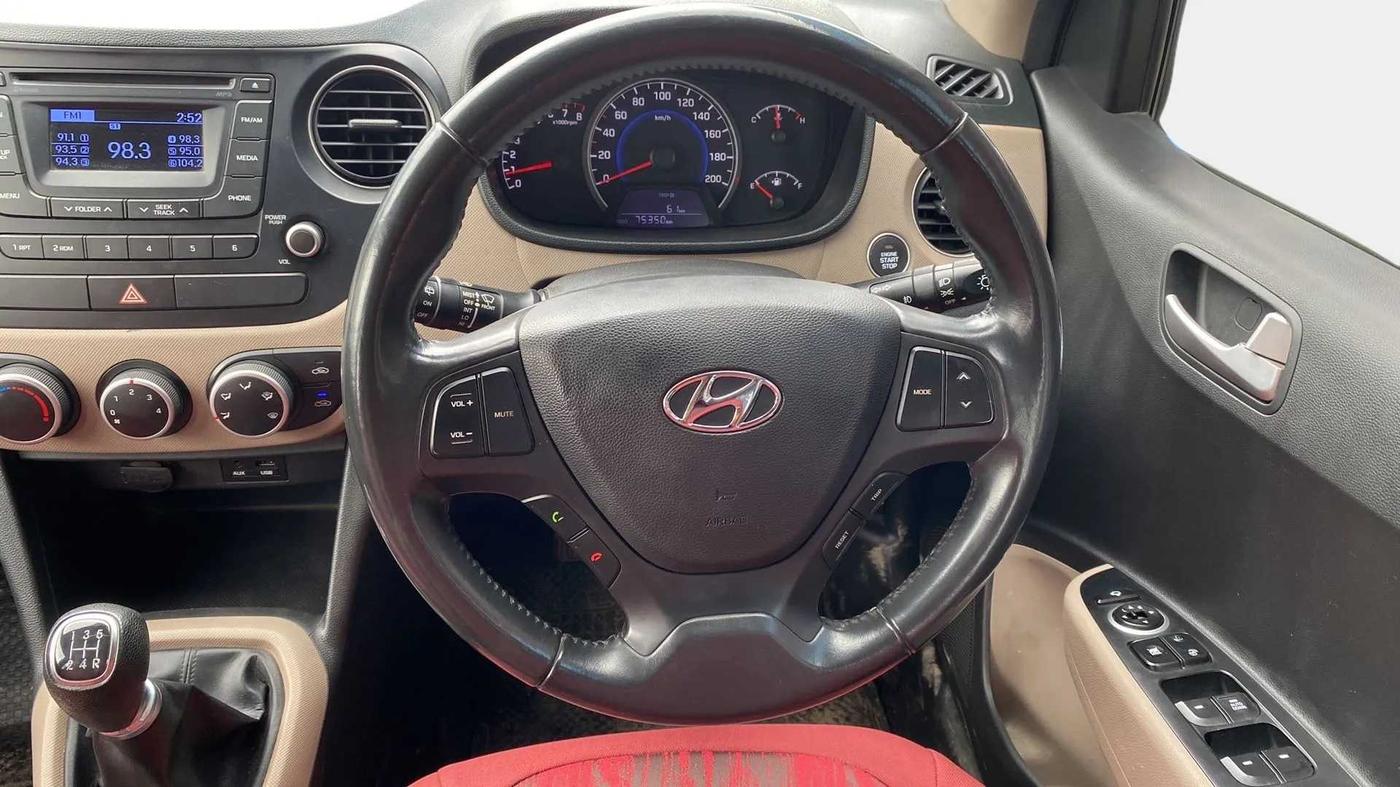 2014 Hyundai Grand i10 ASTA 1.2 KAPPA VTVT, Petrol, Manual, 75,347 km, Steering Wheel Close Up