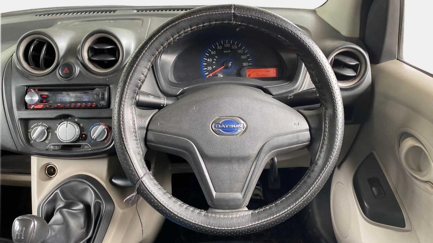 2017 Datsun Go T, Petrol, Manual, 43,344 km, Steering Wheel Close Up