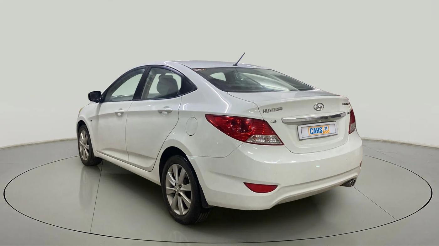 2012 Hyundai Verna FLUIDIC 1.6 VTVT SX, Petrol, Manual, 45,622 km, Left Back Diagonal