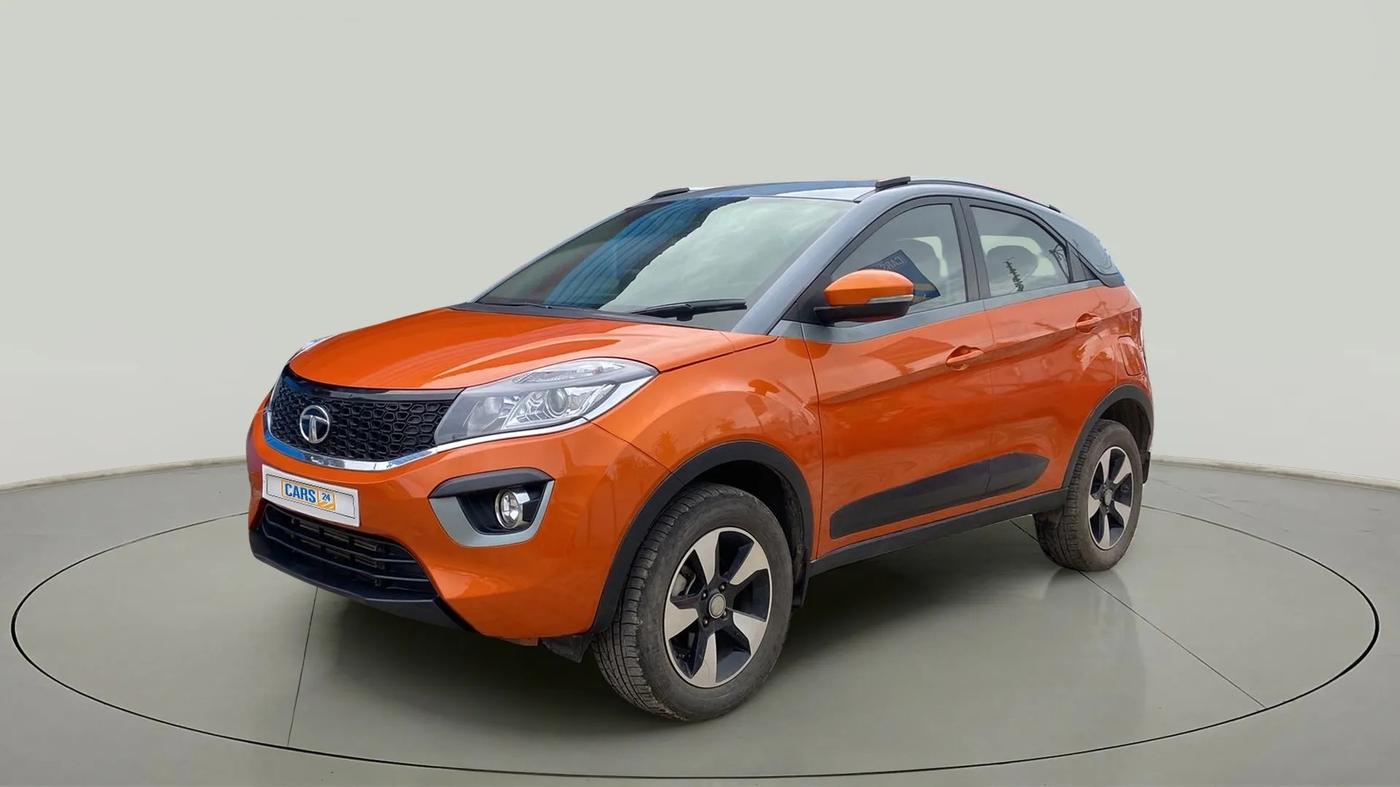 2019 Tata NEXON XZA PLUS PETROL DUAL TONE, Petrol, Automatic, 28,985 km, Left Front Diagonal