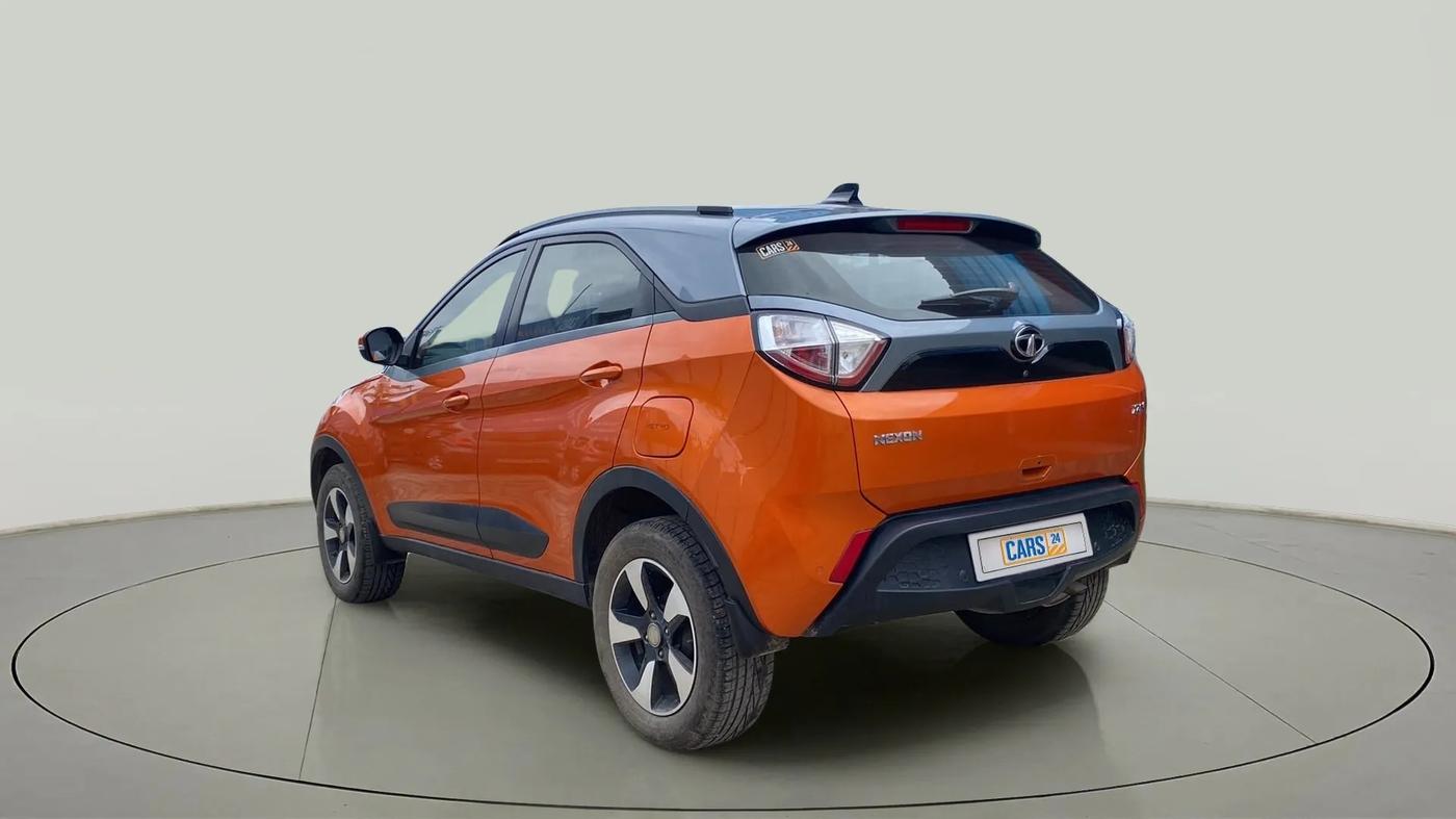 2019 Tata NEXON XZA PLUS PETROL DUAL TONE, Petrol, Automatic, 28,985 km, Left Back Diagonal