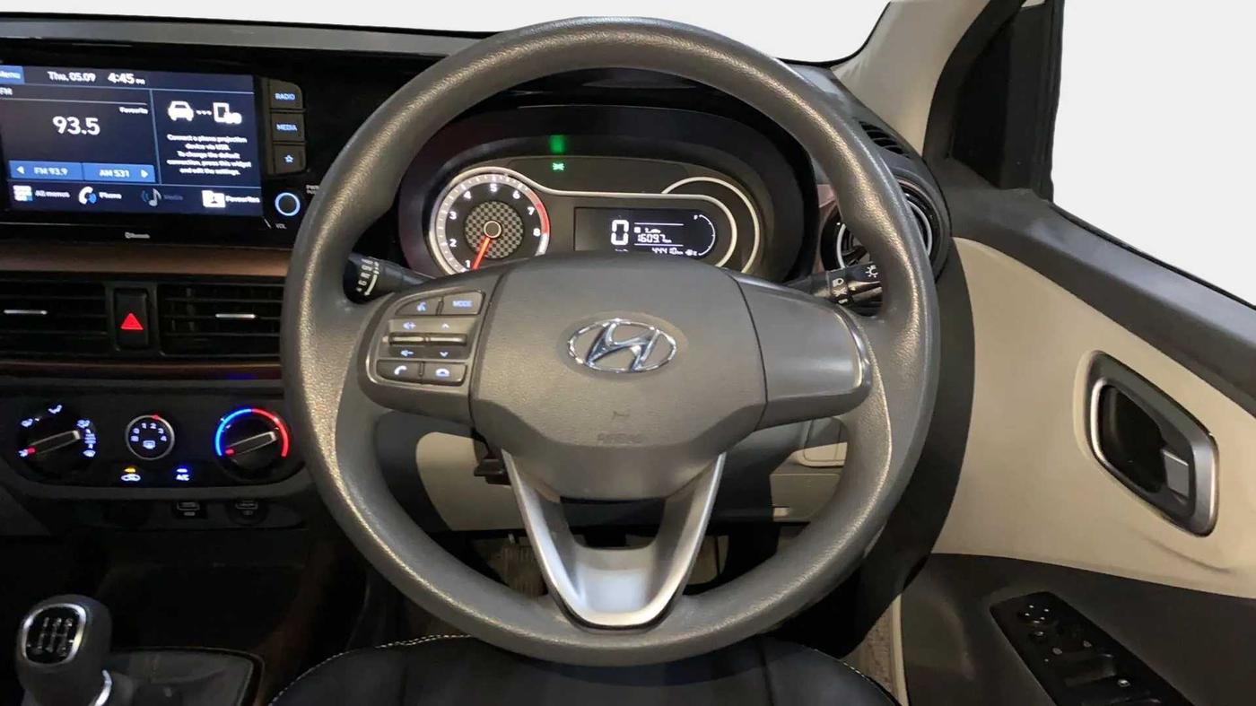 2020 Hyundai AURA SX 1.2, Petrol, Manual, 44,410 km, Steering Wheel Close Up