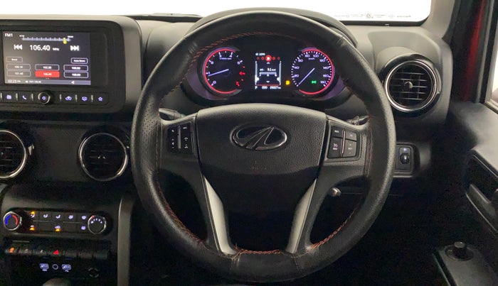 2021 Mahindra Thar LX PETROL HT 4WD AT, Petrol, Automatic, 26,107 km, Steering Wheel Close Up