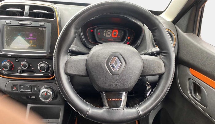 2019 Renault Kwid CLIMBER 1.0 AMT, Petrol, Automatic, 32,835 km, Steering Wheel Close Up