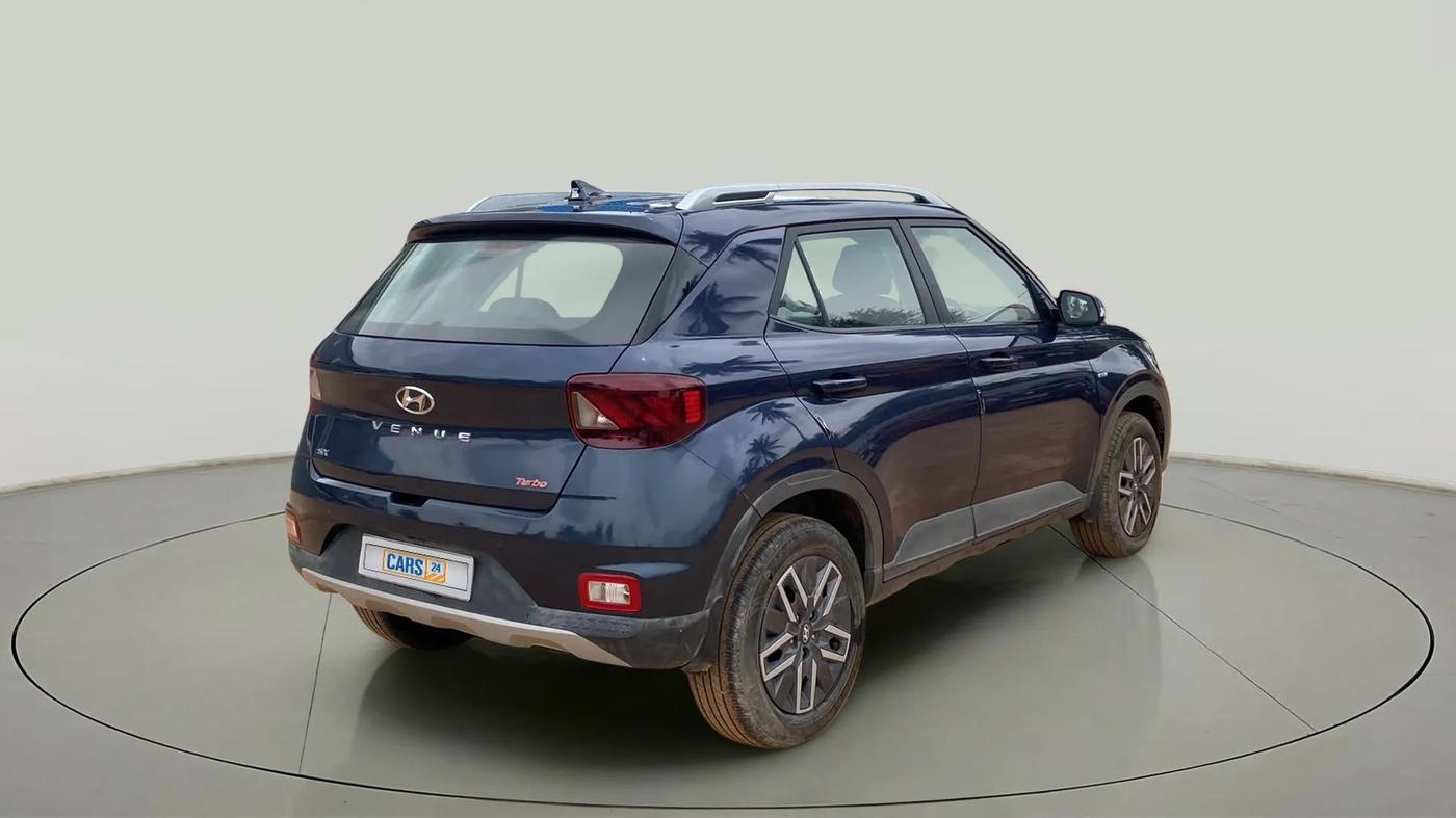 2022 Hyundai VENUE SX 1.0 TURBO IMT, Petrol, Manual, 27,838 km, Right Back Diagonal