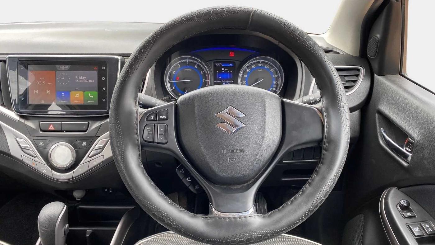2021 Maruti Baleno ZETA CVT PETROL 1.2, Petrol, Automatic, 9,867 km, Steering Wheel Close Up