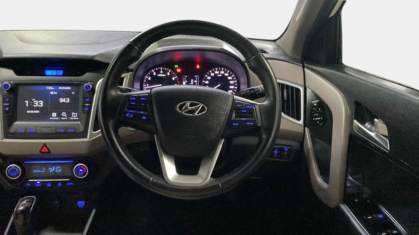 2019 Hyundai Creta SX AT 1.6 PETROL, Petrol, Automatic, 21,618 km, Steering Wheel Close Up