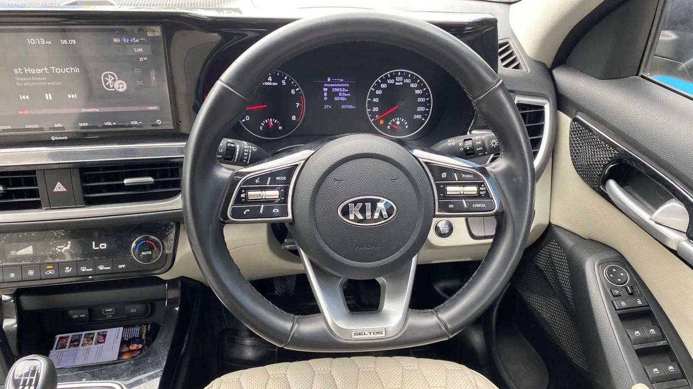 2020 KIA SELTOS HTX 1.5 PETROL, Petrol, Manual, 20,773 km, Steering Wheel Close Up