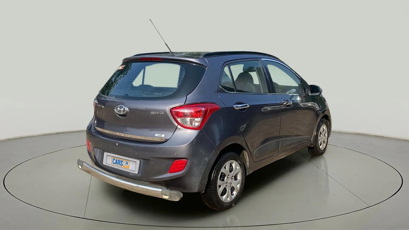 2016 Hyundai Grand i10 SPORTZ 1.2 KAPPA VTVT, Petrol, Manual, 51,176 km, Right Back Diagonal
