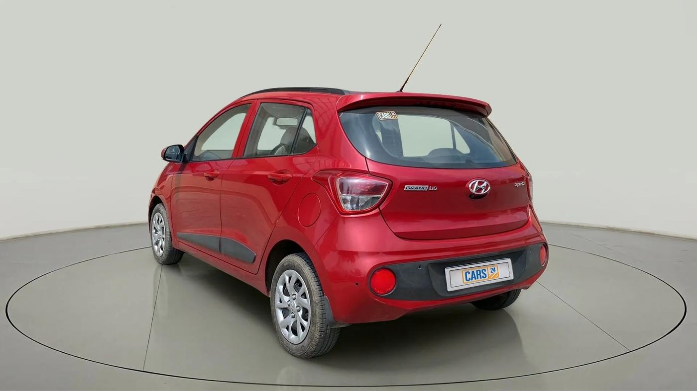 2018 Hyundai Grand i10 SPORTZ 1.2 KAPPA VTVT, Petrol, Manual, 45,558 km, Left Back Diagonal