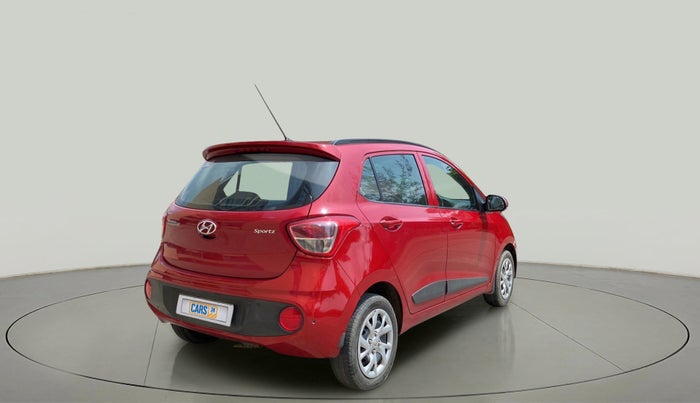 2018 Hyundai Grand i10 SPORTZ 1.2 KAPPA VTVT, Petrol, Manual, 45,558 km, Right Back Diagonal